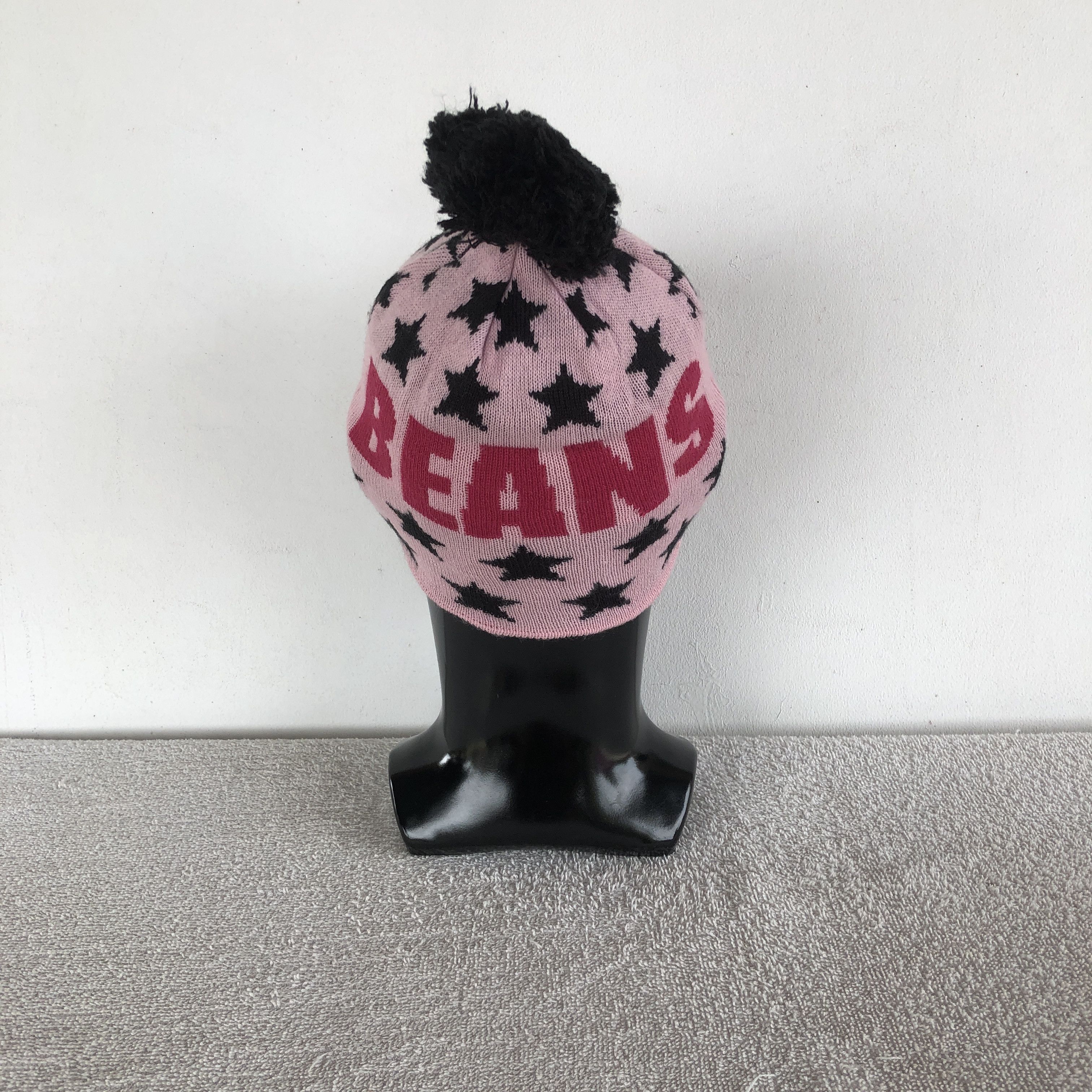 Japanese Brand Vintage 90s Beans Pom Pom Beanie Knit Slouchy Snow Caps Hats Size ONE SIZE - 5 Thumbnail