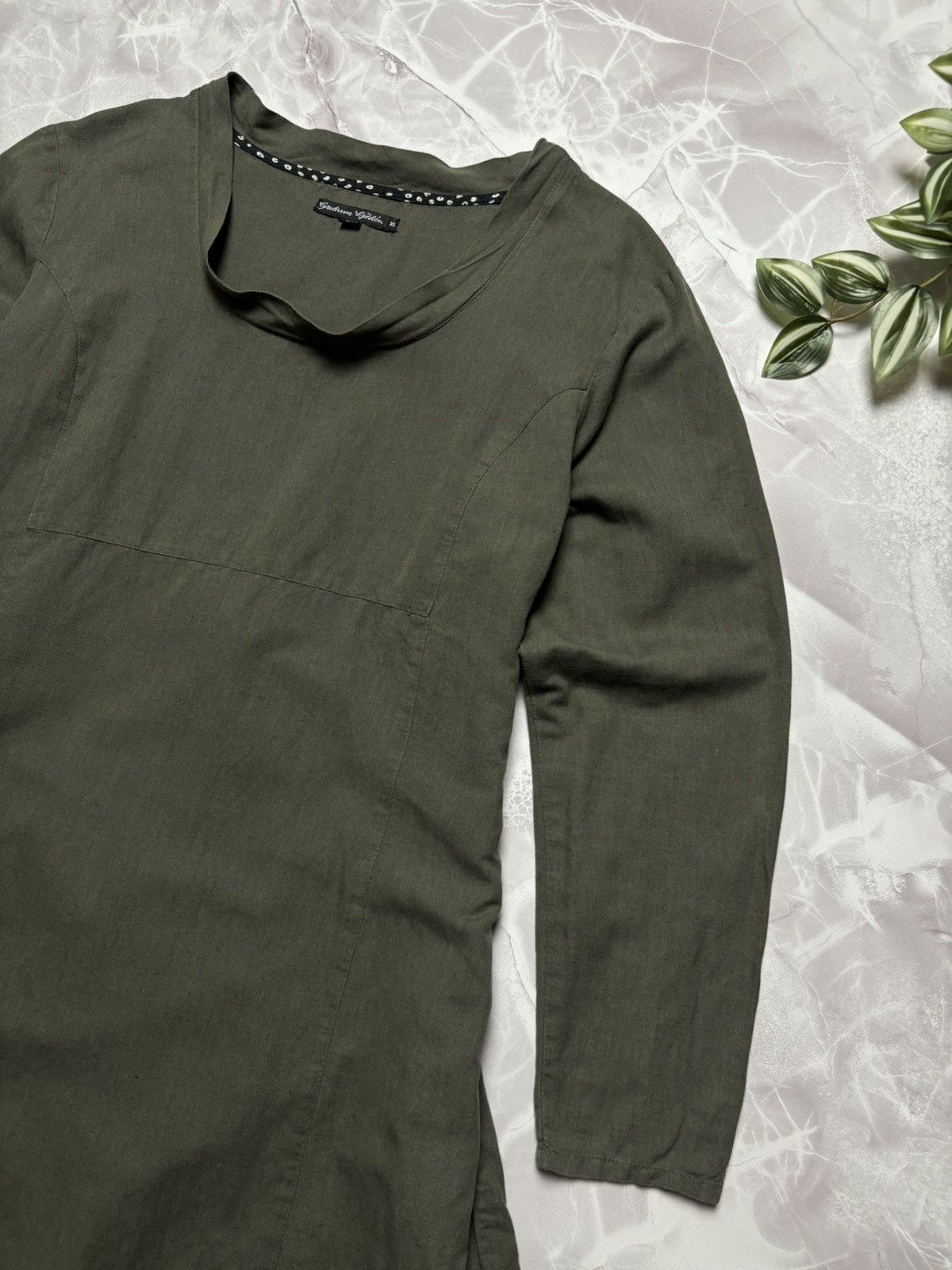 Gudrun Sjoden Gudrun Sjoden Dress Linen Cotton Long Sleeve Lagenlook XL Size XL / US 12-14 / IT 48-50 - 4 Thumbnail