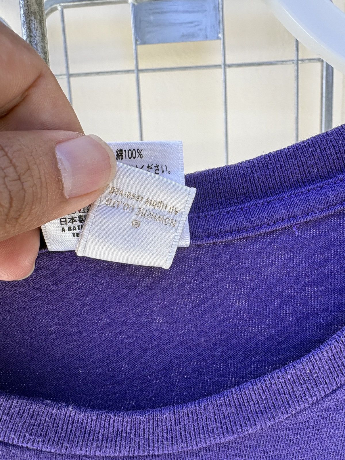 Bape BAPE A Bathing Ape Ape Shall Never Kill Ape purple tee Size US M / EU 48-50 / 2 - 9 Thumbnail