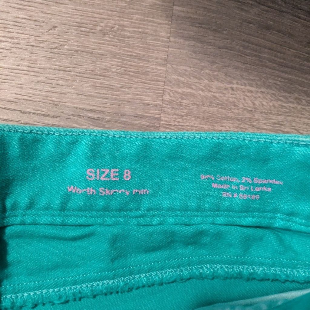 Lilly Pulitzer Lilly Pulitzer Green Worth Skinny Jeans Size 8 Size 30" / US 8 / IT 44 - 3 Thumbnail