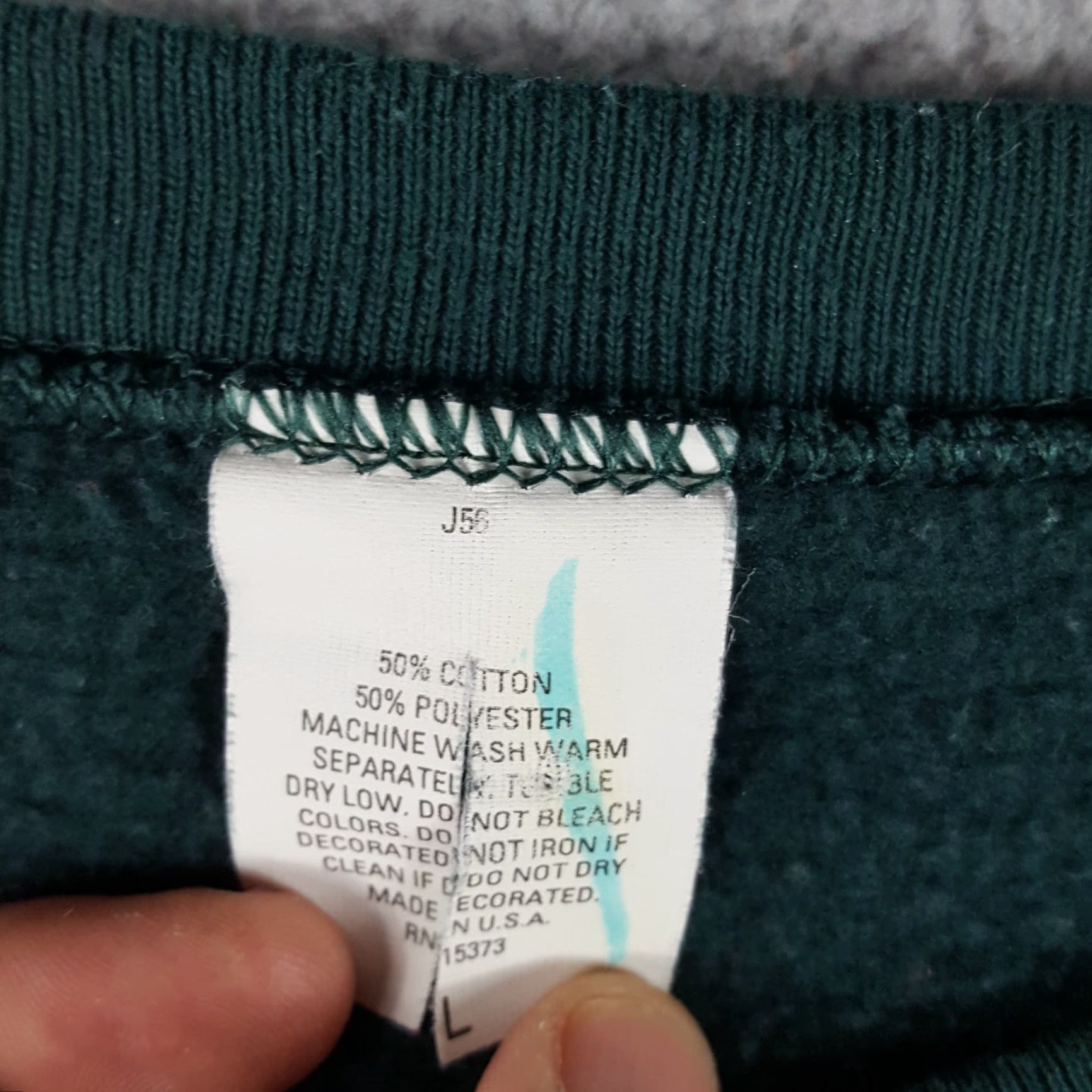 Vintage VINTAGE 80s Vaporwave Virginia Beach Pullover Sweatshirt Crewneck L Green Men/Adult Regular Size L Outrun Size US L / EU 52-54 / 3 - 6 Thumbnail