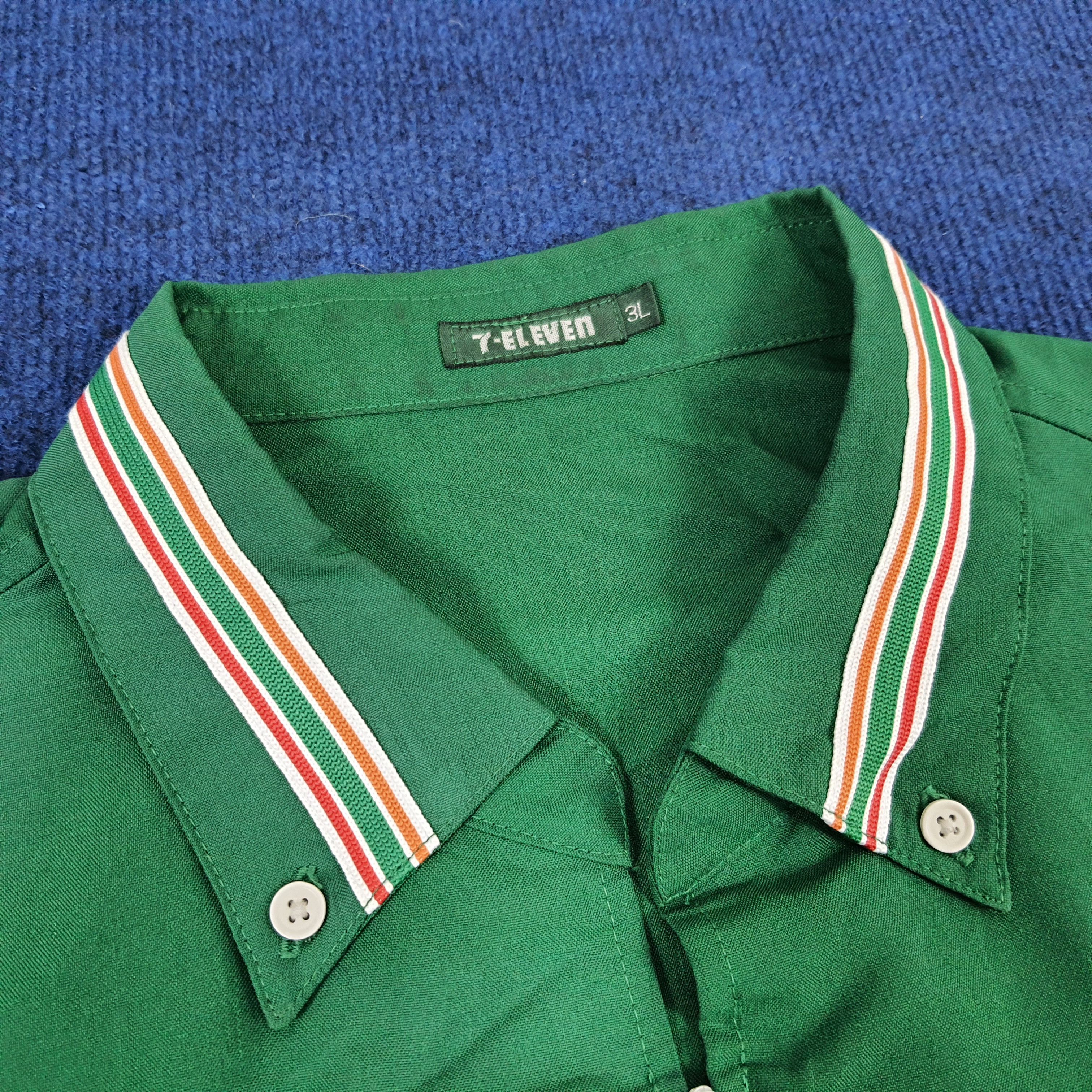 Japanese Brand × Vintage Vintage 7 Eleven Japanese Uniform Staff Shirt Size US L / EU 52-54 / 3 - 5 Thumbnail