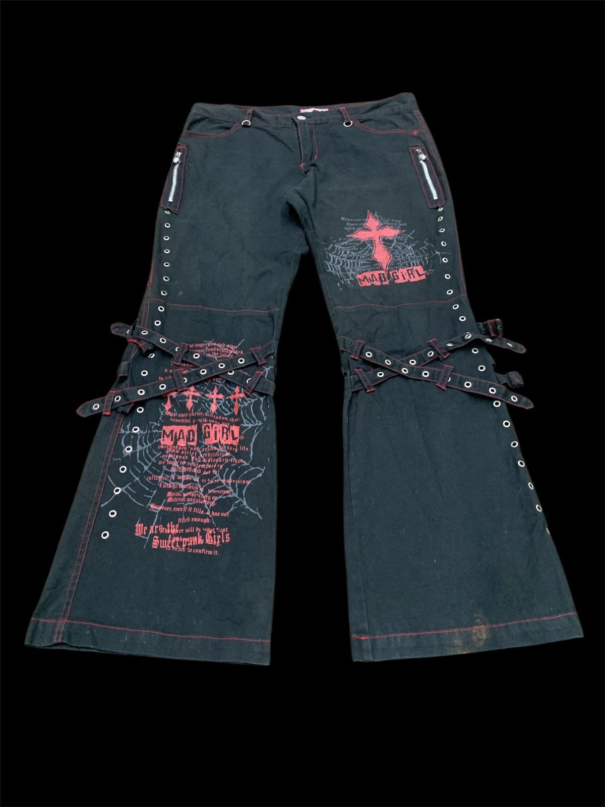 Hysteric Glamour × If Six Was Nine × Japanese Brand ❤️‍🔥OPEN BINDING OFFER ❤️‍🔥japanese Mad Punk anarchy gothic 🕸️🕸️🕸️ Size US 31 - 2 Thumbnail