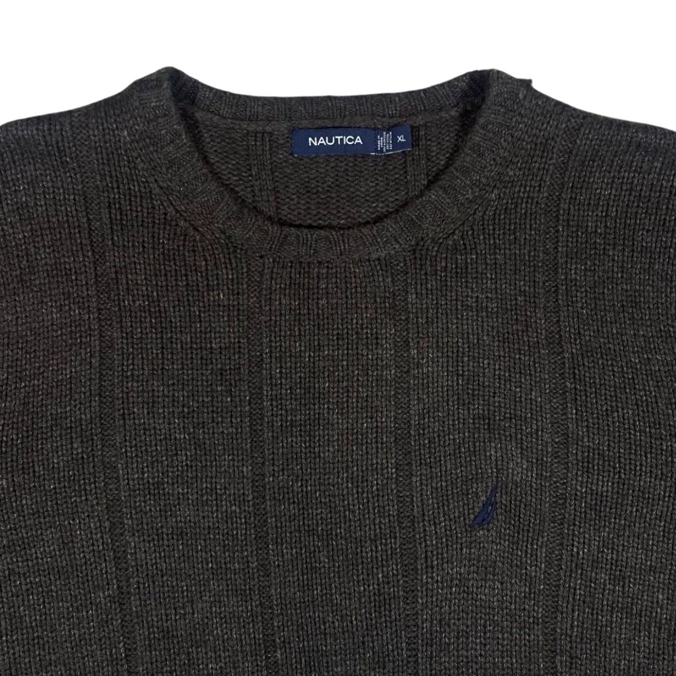 Nautica Nautica Classic Embroidered Mini Logo Brown Knit Jumper XL Men Wool Acrylic Blend Pullover Size US XL / EU 56 / 4 - 2 Thumbnail