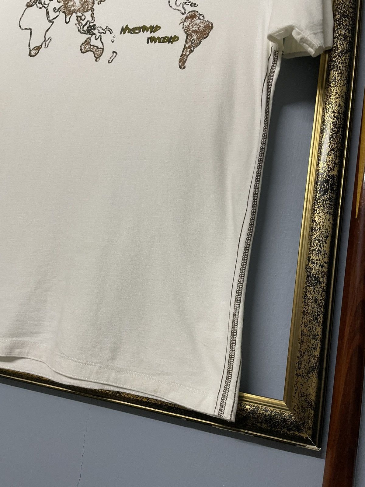 Designer × Japanese Brand × Vintage Vintage Japan Designer Gunts Daily Luxury Hemp Map Tshirt Size US M / EU 48-50 / 2 - 5 Thumbnail