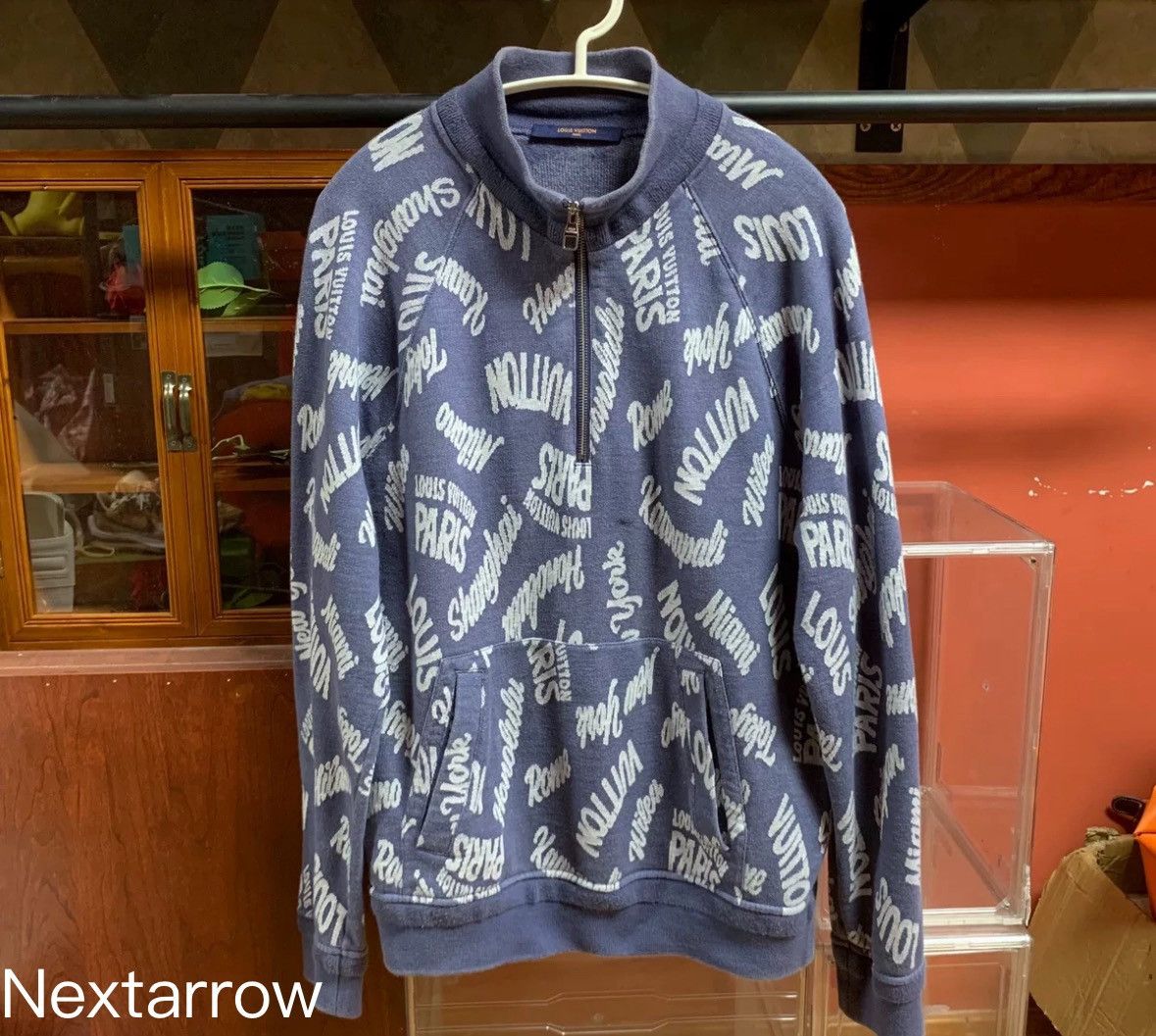 Louis Vuitton Louis Vuitton Full logo half zip hoodie Size US L / EU 52-54 / 3 - 1 Thumbnail
