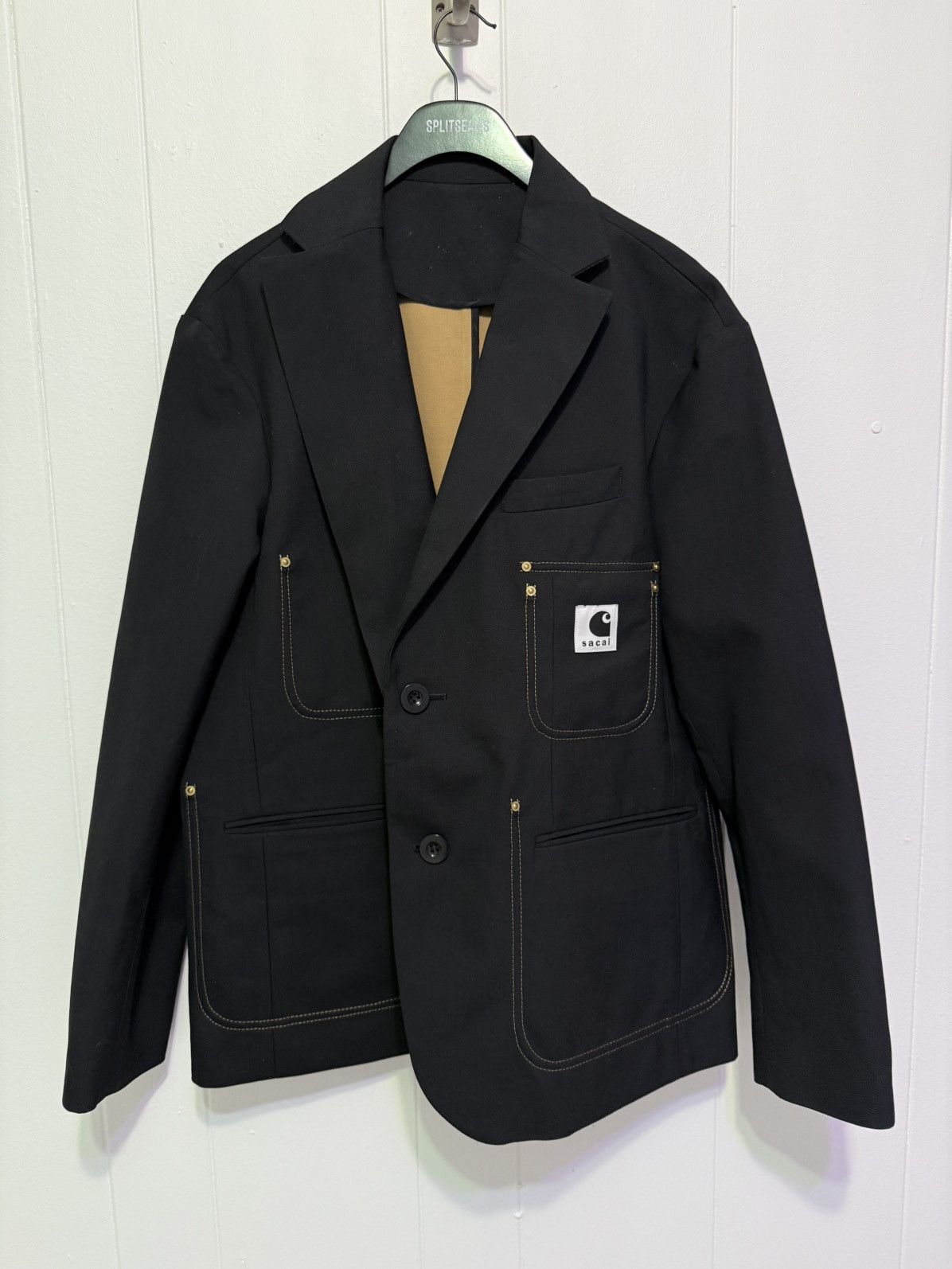 Carhartt Wip × Sacai Sacai x Carhartt WIP Suiting Bonding Jacket