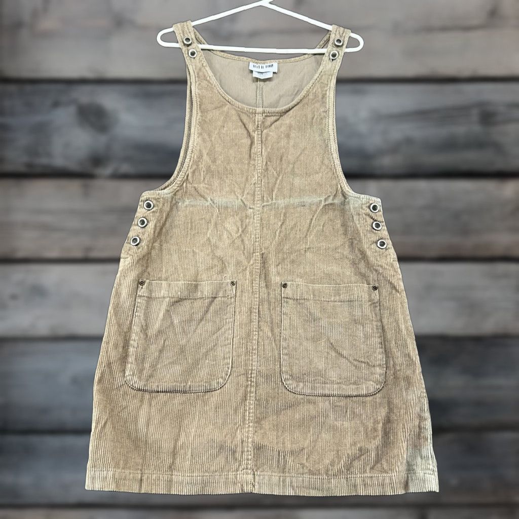 Vintage VINTAGE Byer Too Dress Womens 13 Beige Corduroy Sleeveless Thick Cotton 90s Size XL / US 12-14 / IT 48-50 - 1 Thumbnail