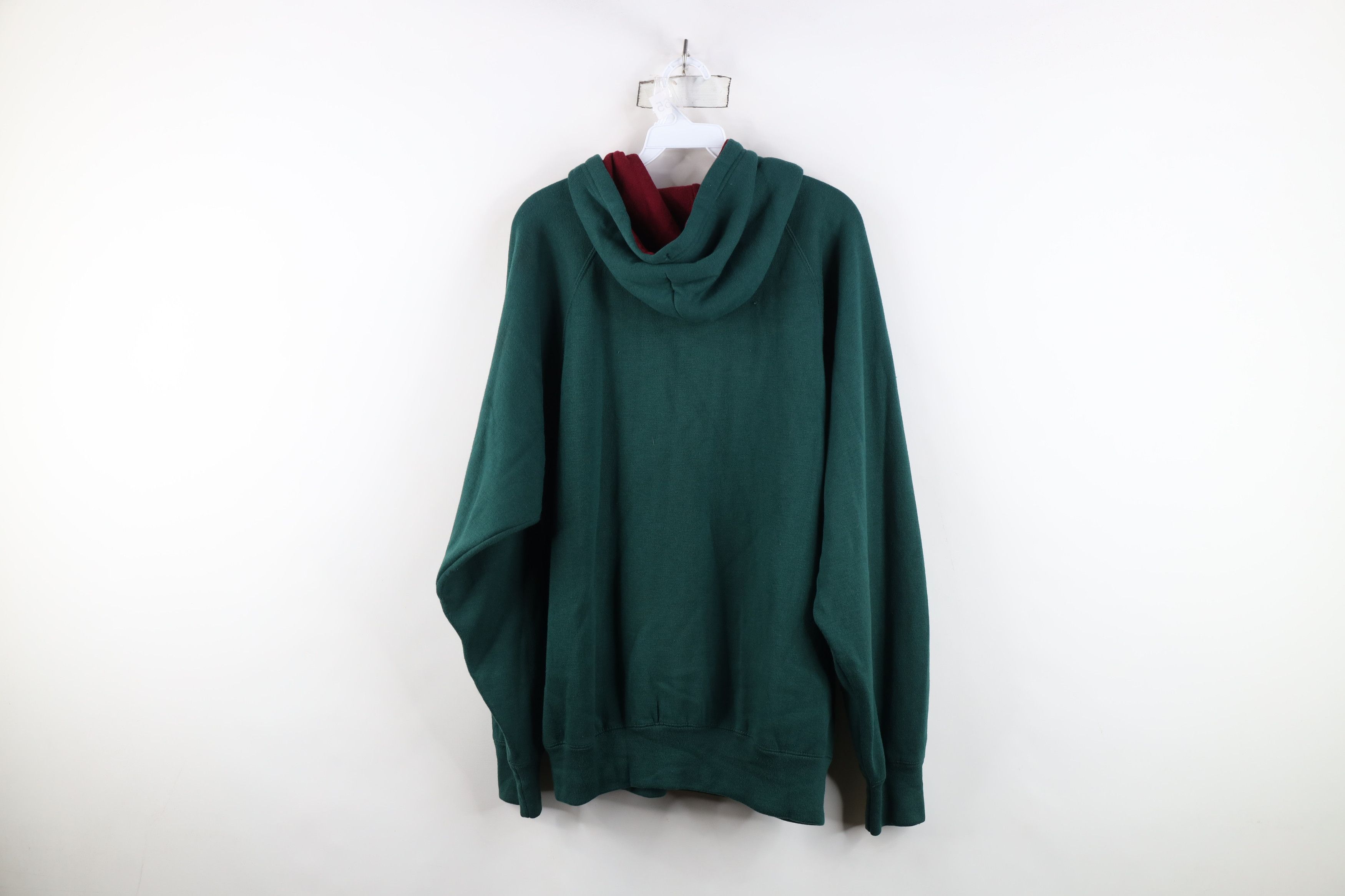 Vintage Vintage 90s Streetwear Baggy Fit Hoodie Sweatshirt Green Size US M / EU 48-50 / 2 - 13 Thumbnail