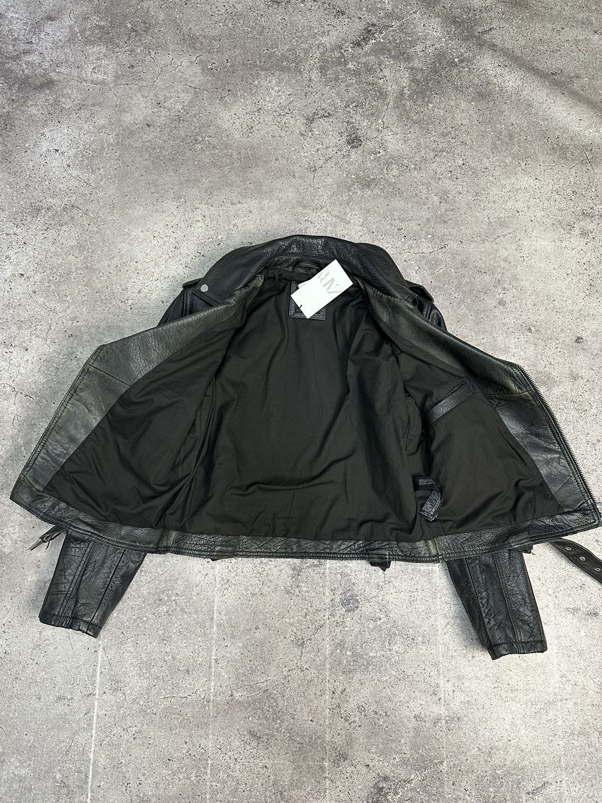 If Six Was Nine × Vintage Vintage Bomber Cropped Leather Jacket Archival Distressed Size US M / EU 48-50 / 2 - 8 Thumbnail