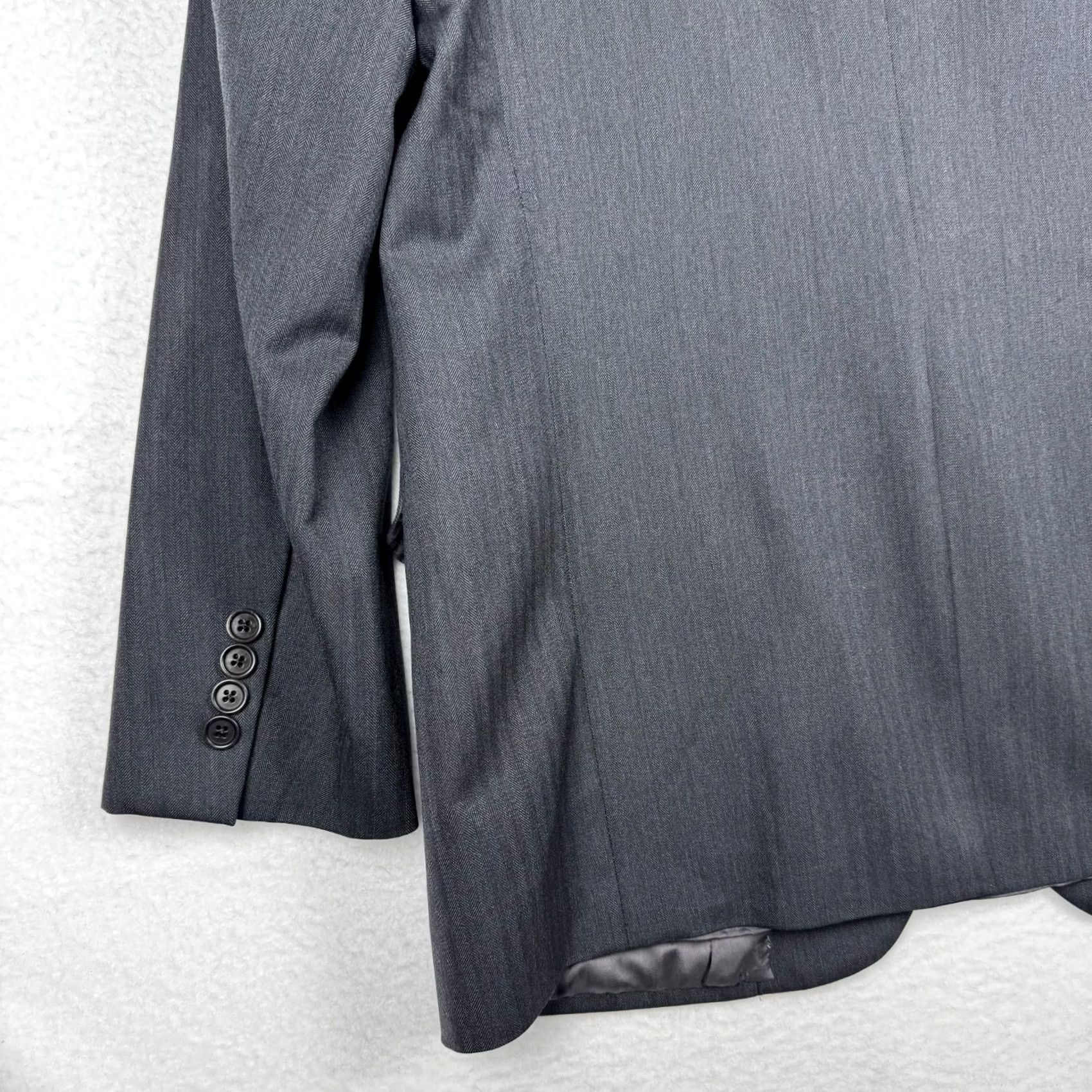 Brooks Brothers Brooks Brothers Saxxon Madison Men's Blazer Wool 2 Piece Dark Gray 41R Size 42R - 6 Thumbnail