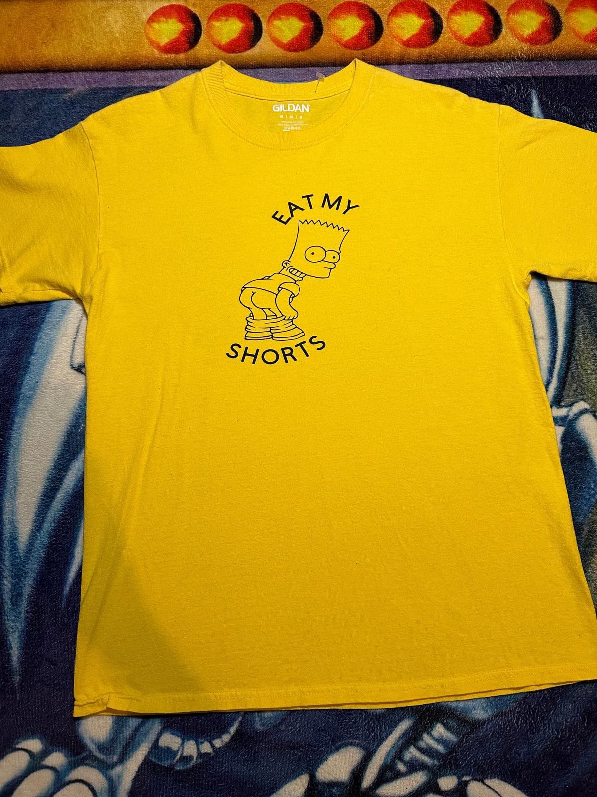 Gildan Yellow Bart Eat My Shorts tee Size ONE SIZE - 2 Thumbnail
