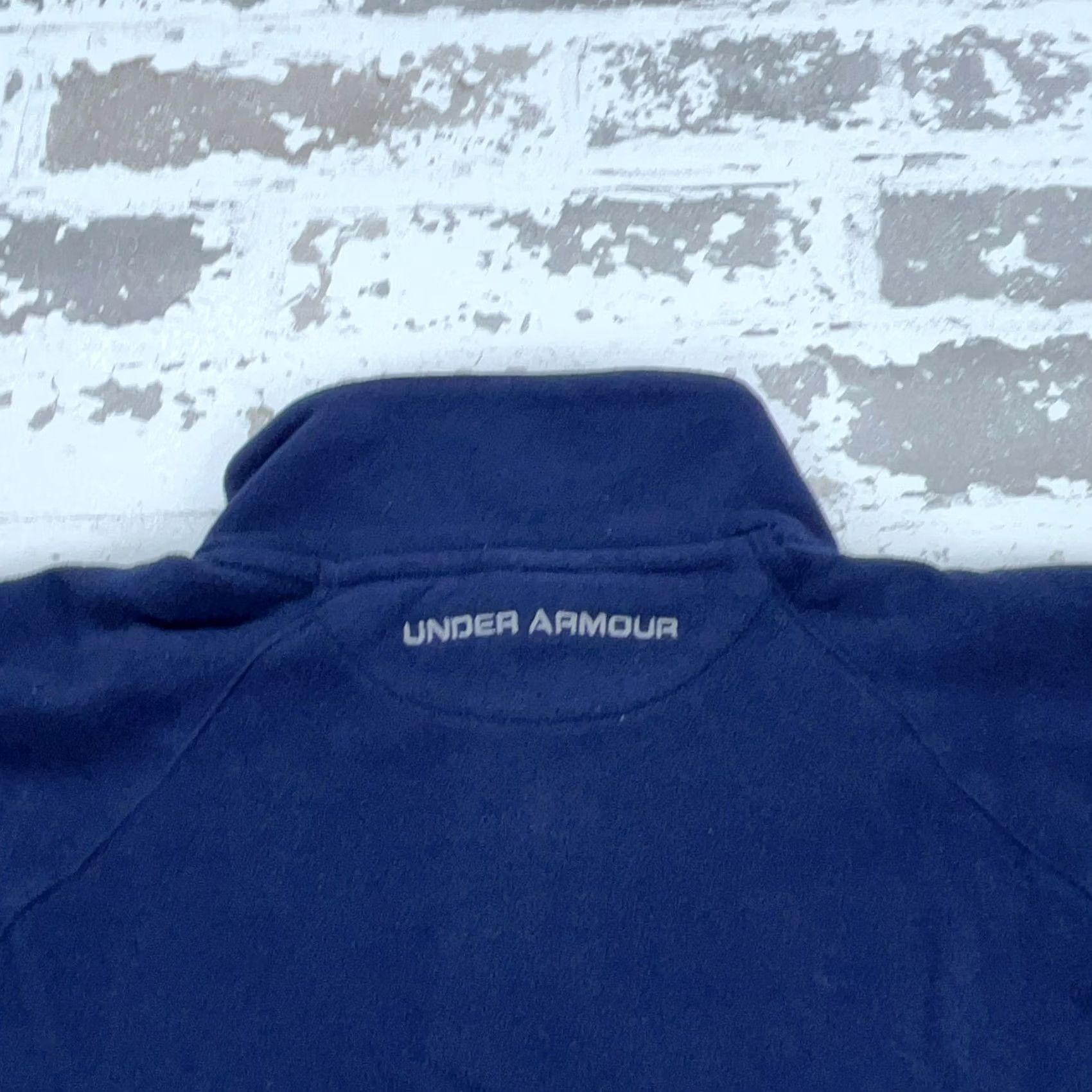 Under Armour Under Armour Sweater Men Large Blue Gray Pullover Half Zip Fleece Sweatshirt Size US L / EU 52-54 / 3 - 7 Thumbnail