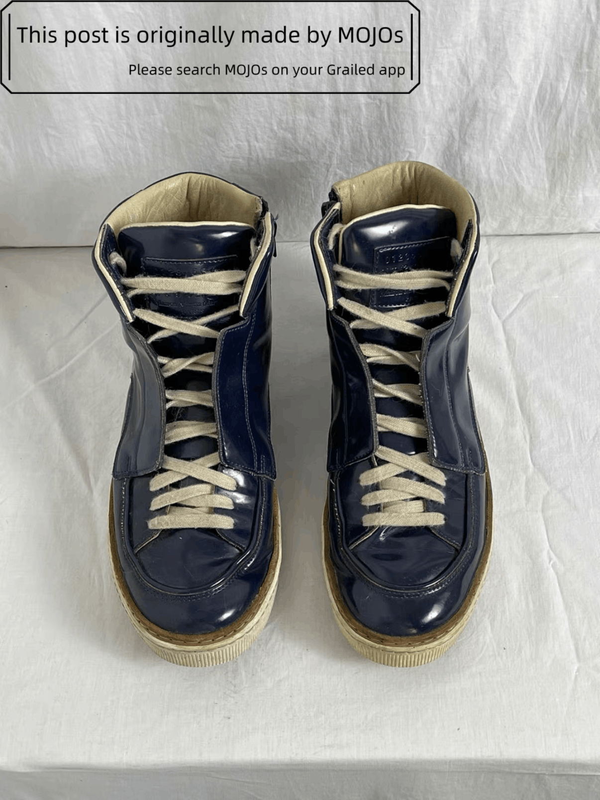 Maison Margiela Sz 41.5 Maison Margiela Patent Leather Hi-Top mojos4113 Size US 8.5 / EU 41-42 - 1 Thumbnail
