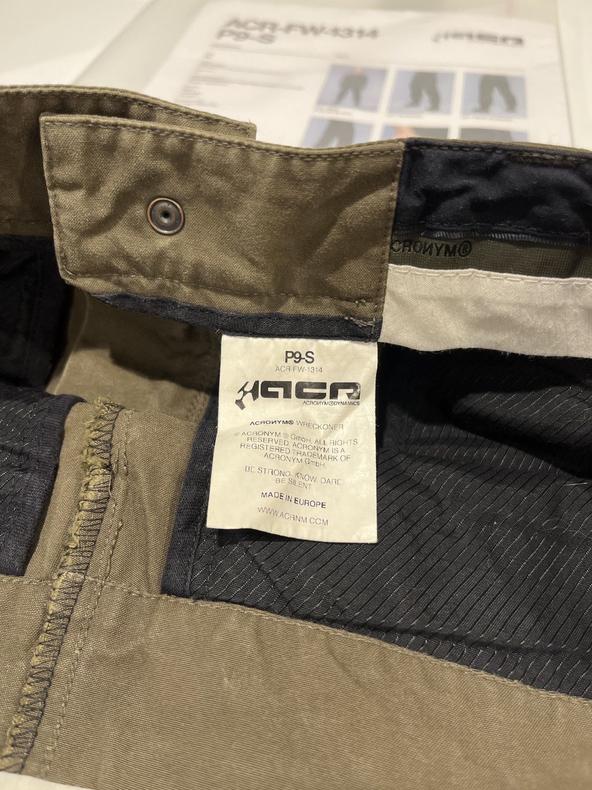 Acronym Acronym P9-S Khaki cargo pants Size US 30 / EU 46 - 12 Thumbnail