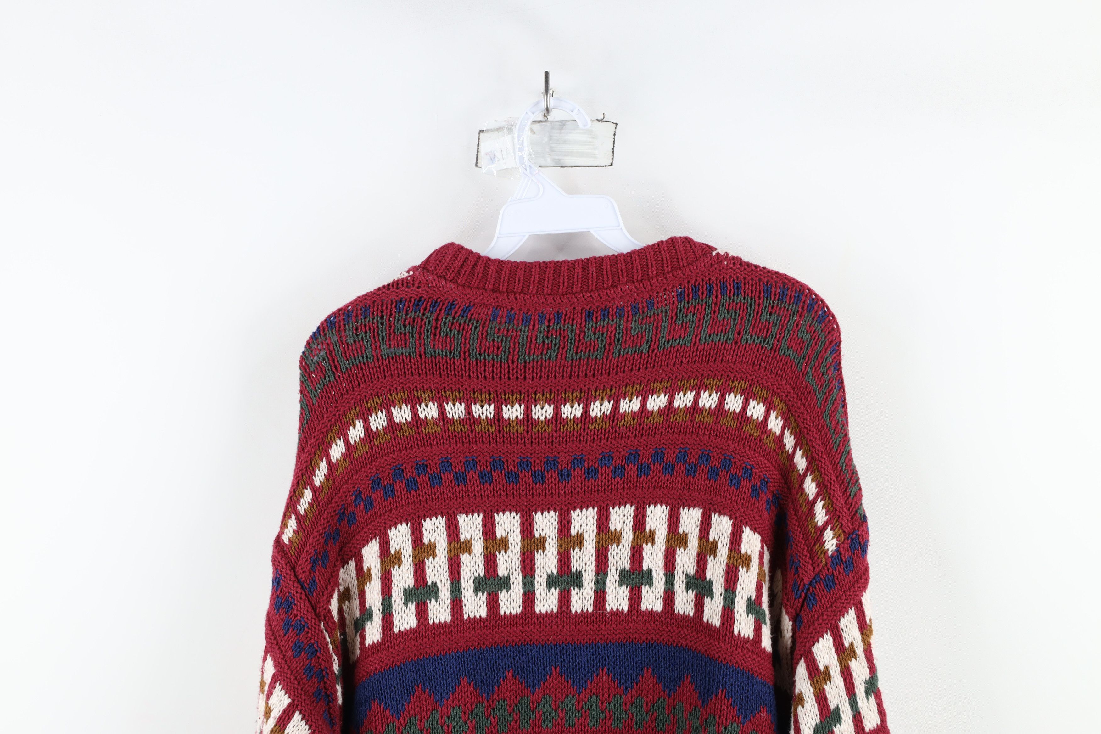 Vintage Deadstock Vintage 90s Streetwear Fair Isle Knit Sweater USA Size US M / EU 48-50 / 2 - 12 Thumbnail