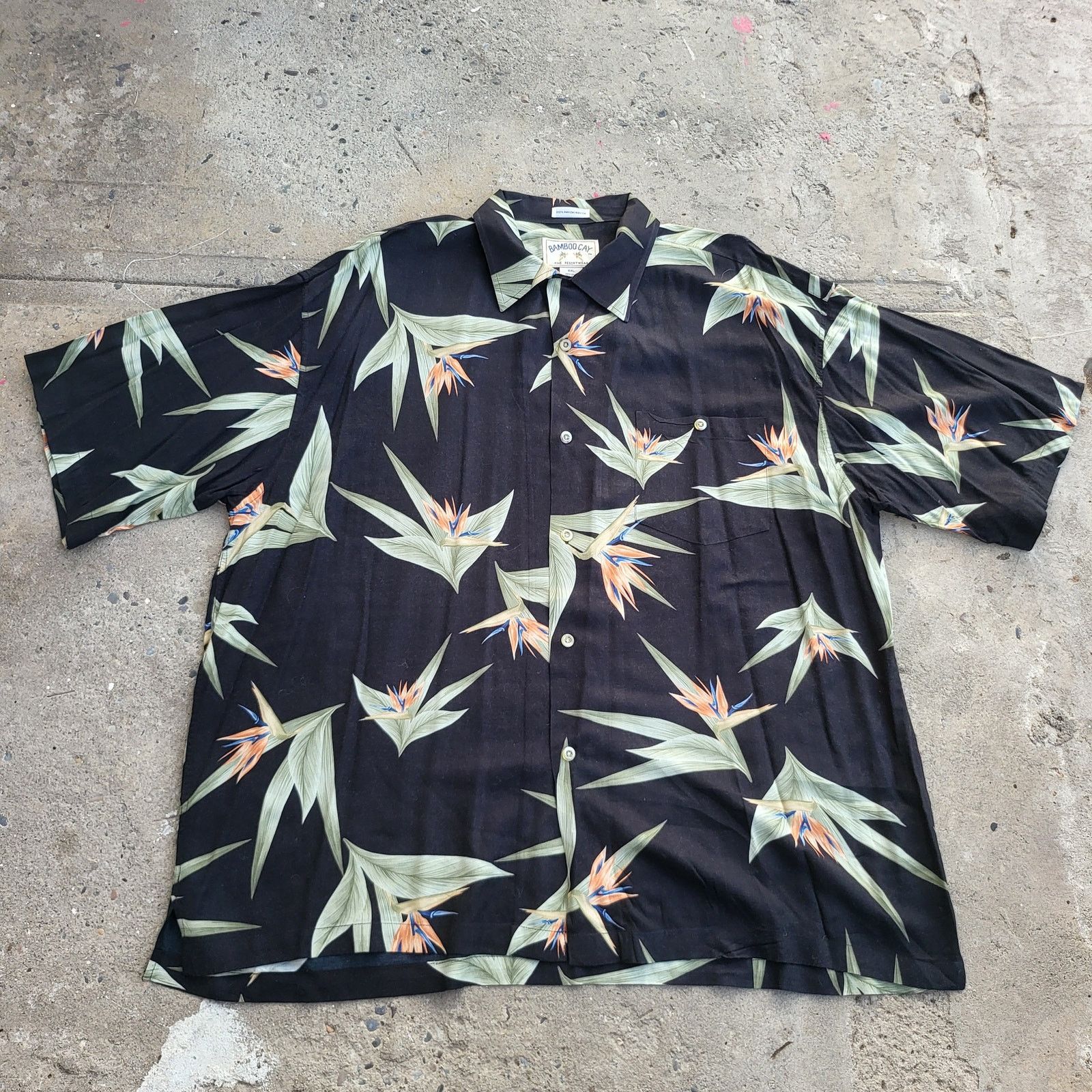 United Bamboo Vintage Bamboo Cay Hawaiian Shirt Size 2XL XXL Black Rayon Size US XXL / EU 58 / 5 - 1 Thumbnail
