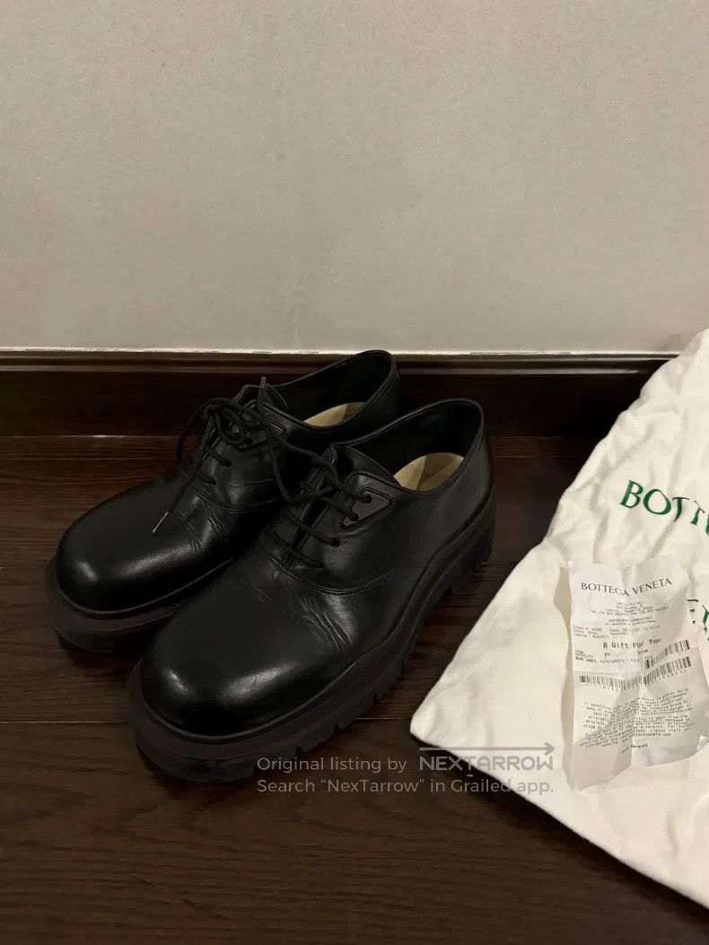 Bottega Veneta Bottega Veneta Black Brown Leather Shoes Size US 9.5 / EU 42-43 - 1 Thumbnail