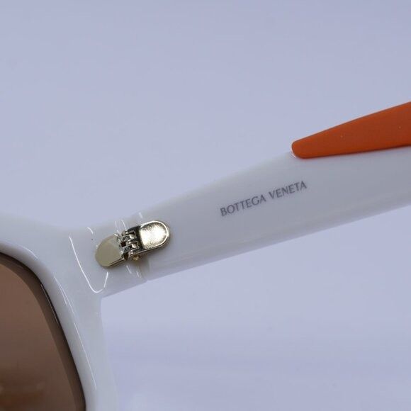 Bottega Veneta Bottega Veneta BV1233S 004 Sunglasses Ivory/Orange Square Size ONE SIZE - 7 Thumbnail