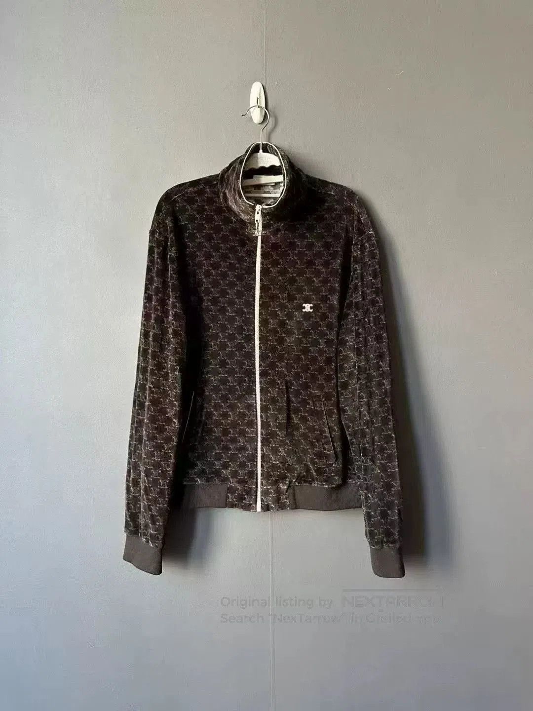 Celine celine velvet printed jacket size large. Size L / US 10 / IT 46 - 1 Thumbnail
