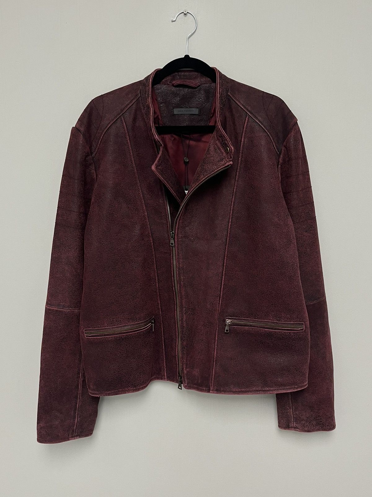 John Varvatos Sheepskin biker Sullivan Jacket. 54 Size US L / EU 52-54 / 3 - 8 Thumbnail
