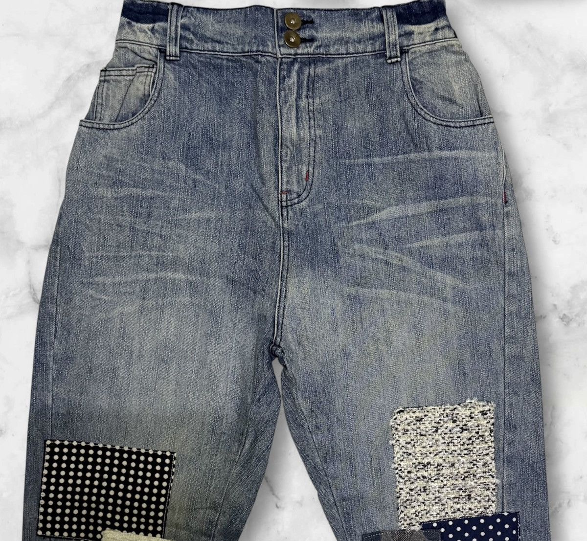 Vintage Somari Streetwear Pant Distressed Denim Size US 28 / EU 44 - 2 Thumbnail