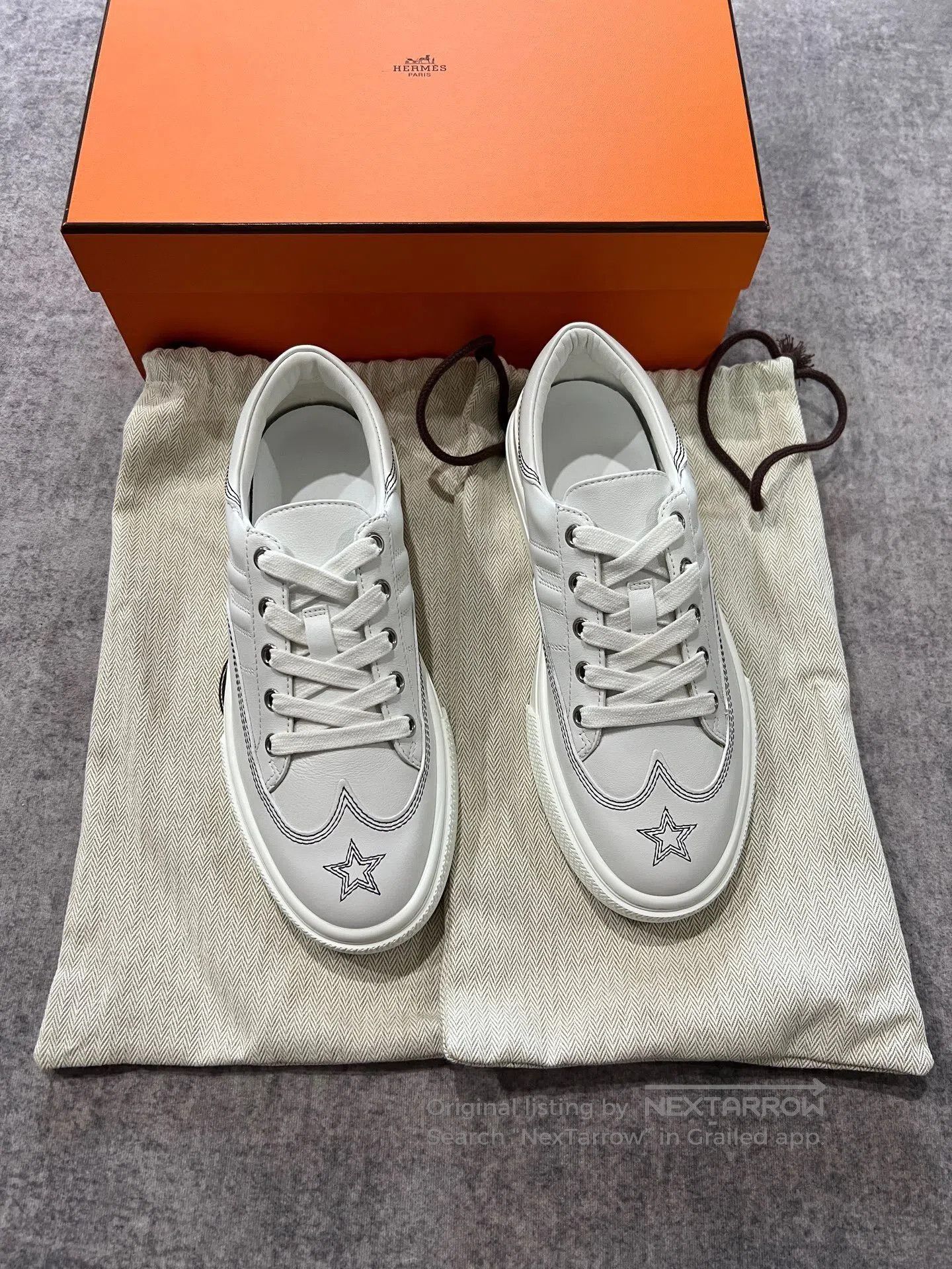 Hermes Hermes Star Topstitch Casual Shoes| Size US 7.5 / IT 37.5 - 2 Thumbnail