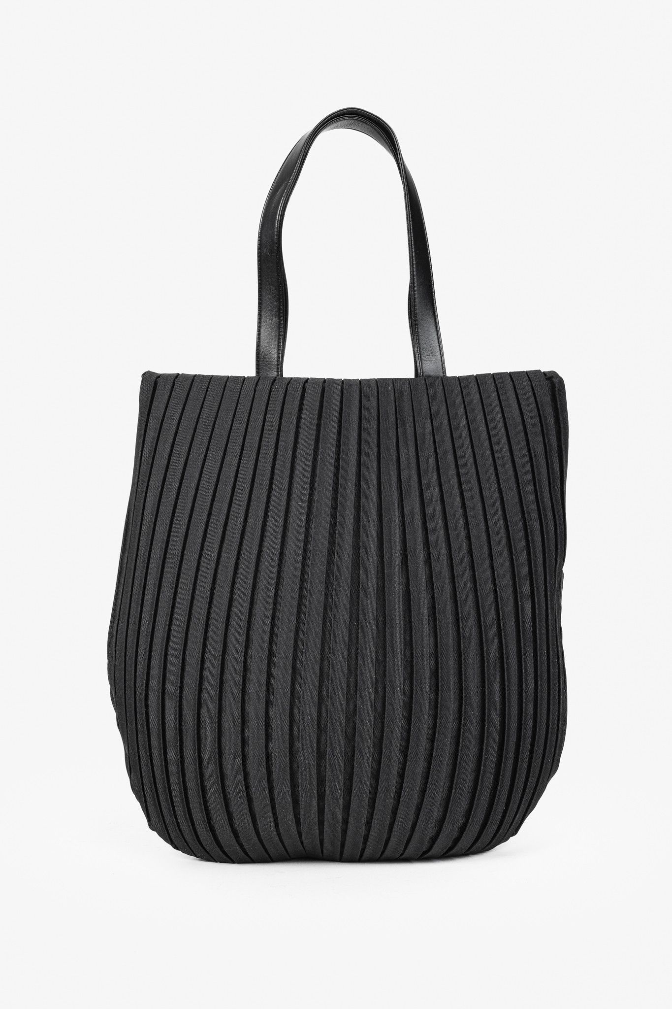 Issey Miyake Pleats Please Black U Tote Bag