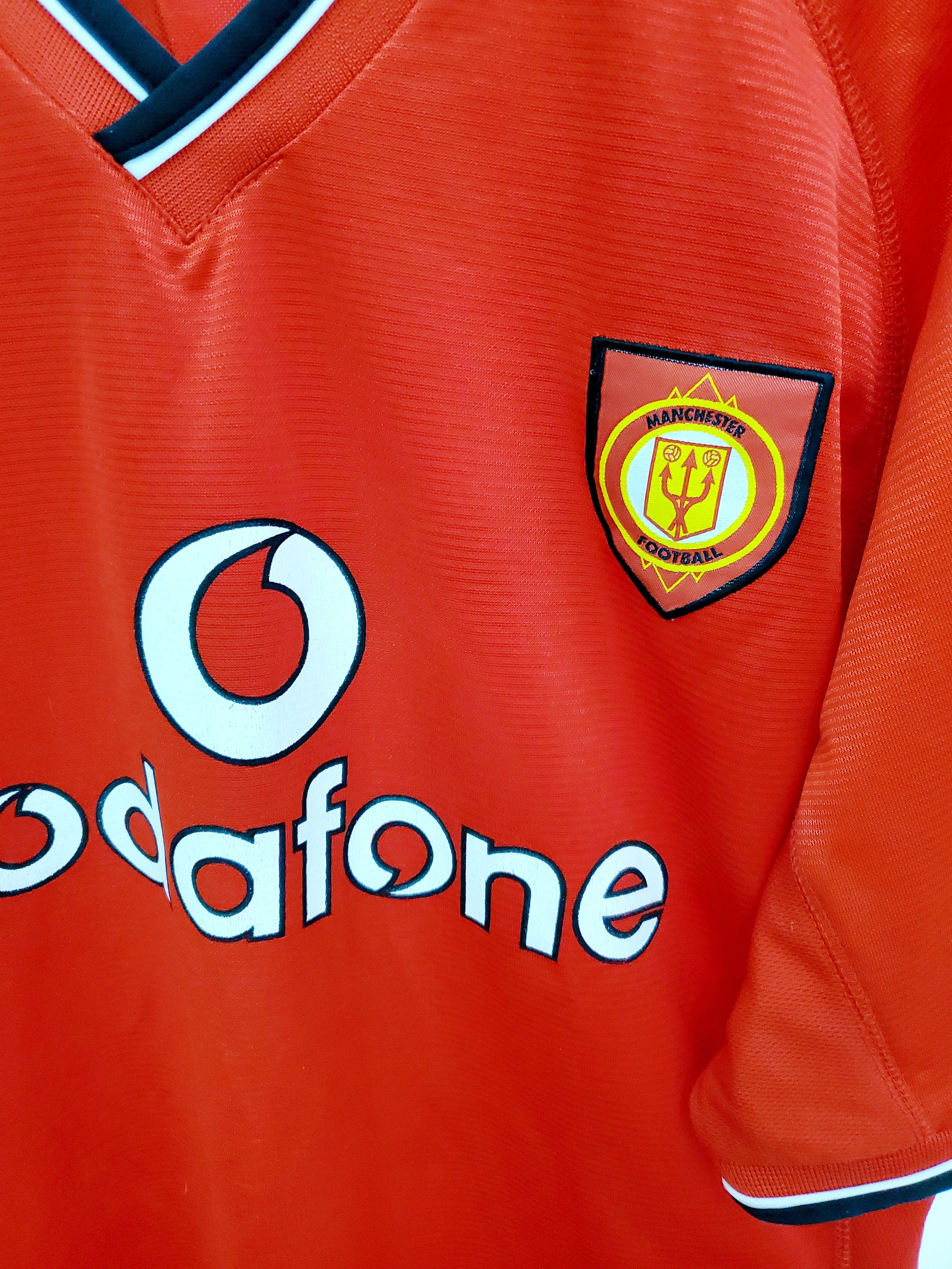 Vintage 2001-02 Manchester United Home No.7 BECKHAM jersey Reprint Size US XL / EU 56 / 4 - 3 Thumbnail