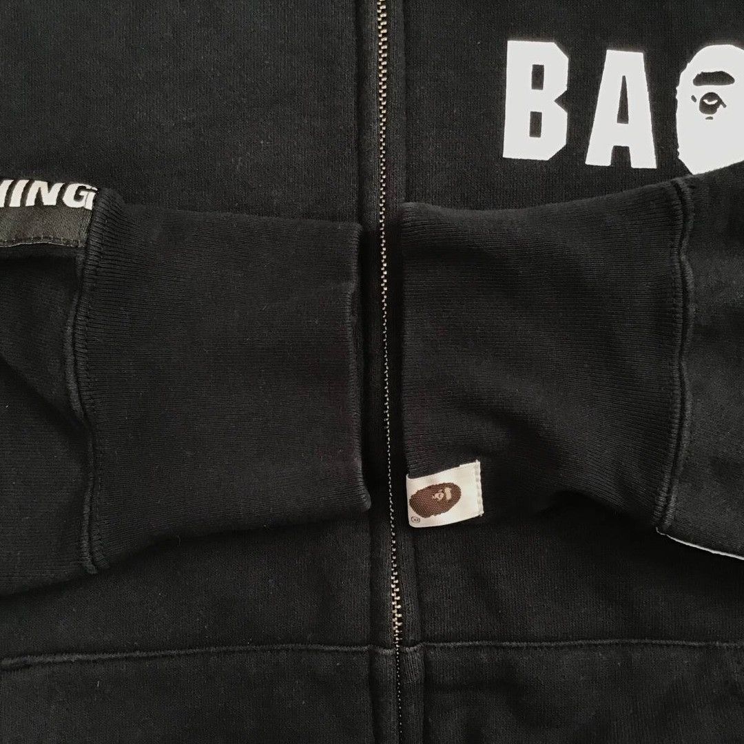 Bape BAPE logo full zip hoodie a bathing ape Size US M / EU 48-50 / 2 - 6 Thumbnail