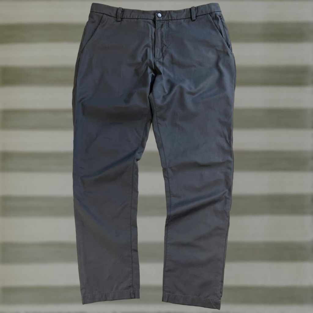 Lululemon Lululemon Men's Commission Pants Gray 36x32.5 Regular Chino City Preppy Flat Front Belt Loops Pockets Stretch Size US 36 / EU 52 - 1 Thumbnail