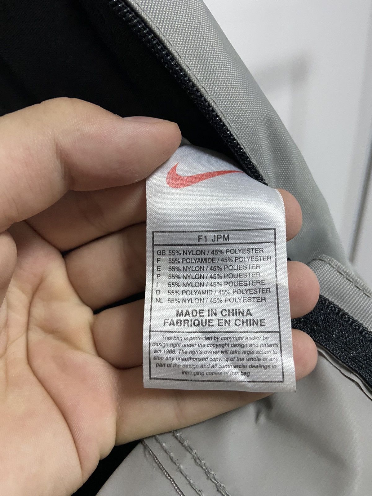 Nike × Vintage Nike Backpack Bag Vintage Big Swoosh Logo 90s Style Size ONE SIZE - 8 Thumbnail