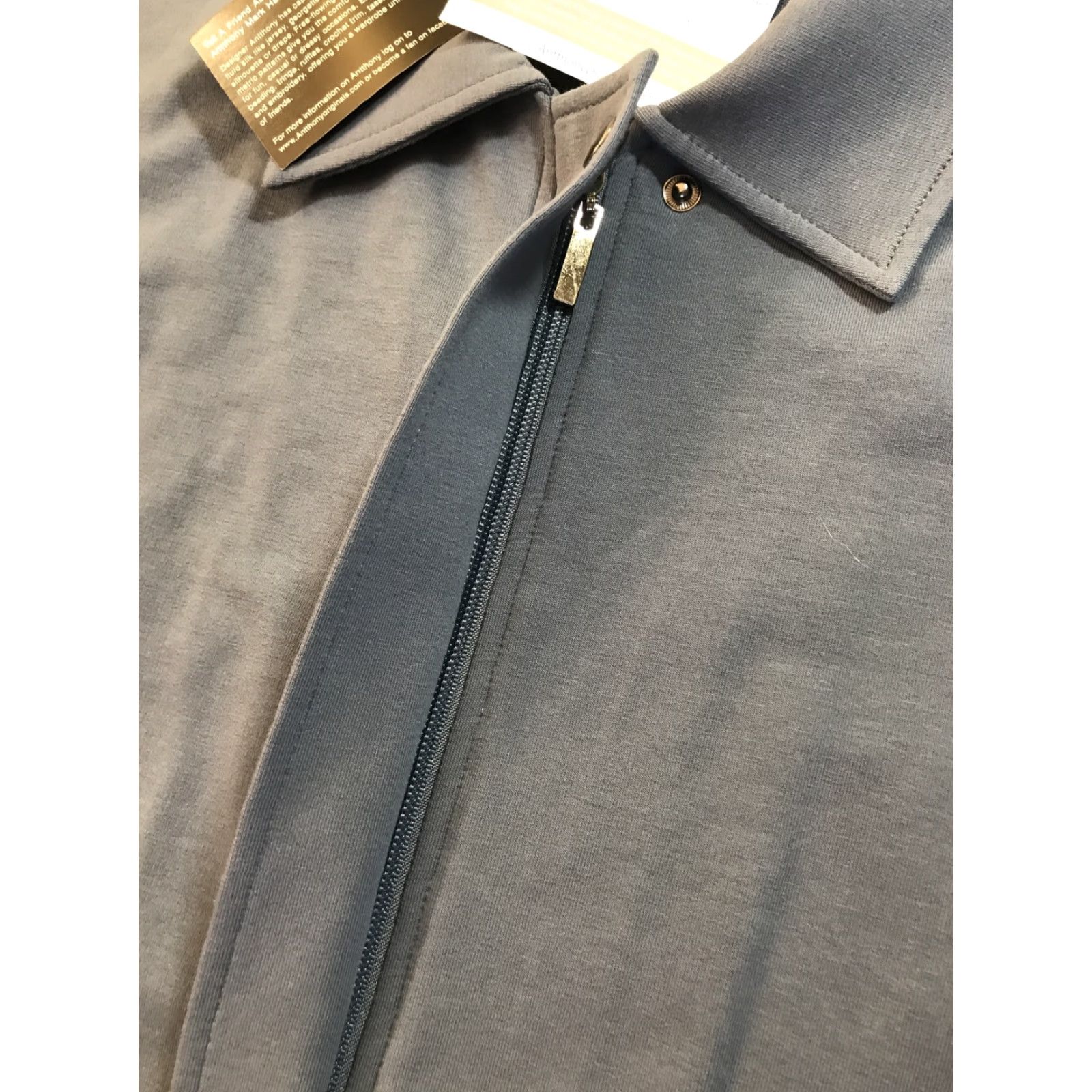 Vintage Antthony Womens Tracksuit Set Blue Velour Activewear Size L Zipper Jacket & Pants Size L / US 10 / IT 46 - 5 Thumbnail