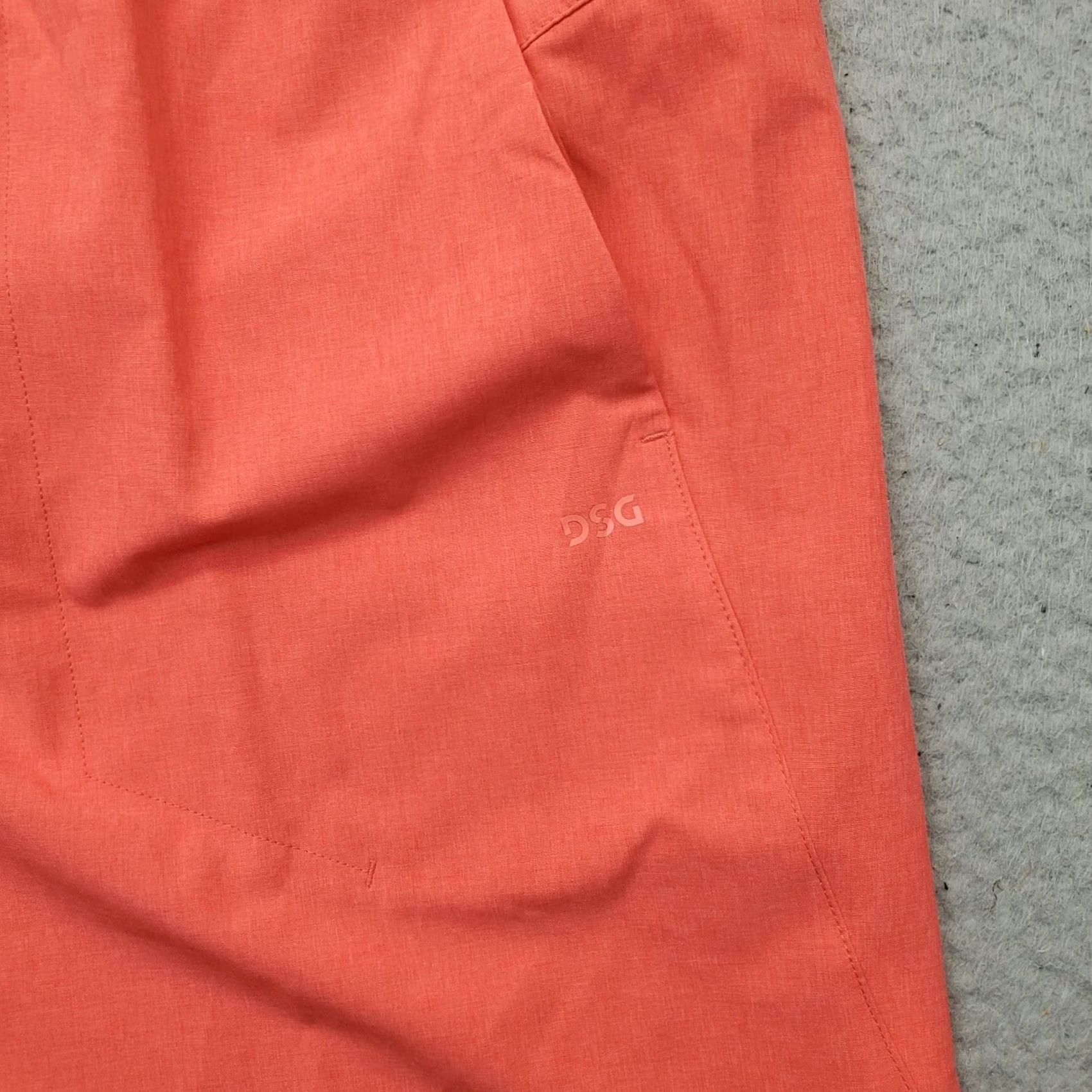 Vintage DSC Mens L Red Athletic Shorts 8" Inseam Elastic Waist Pockets Stretch NS Size US 33 - 3 Thumbnail
