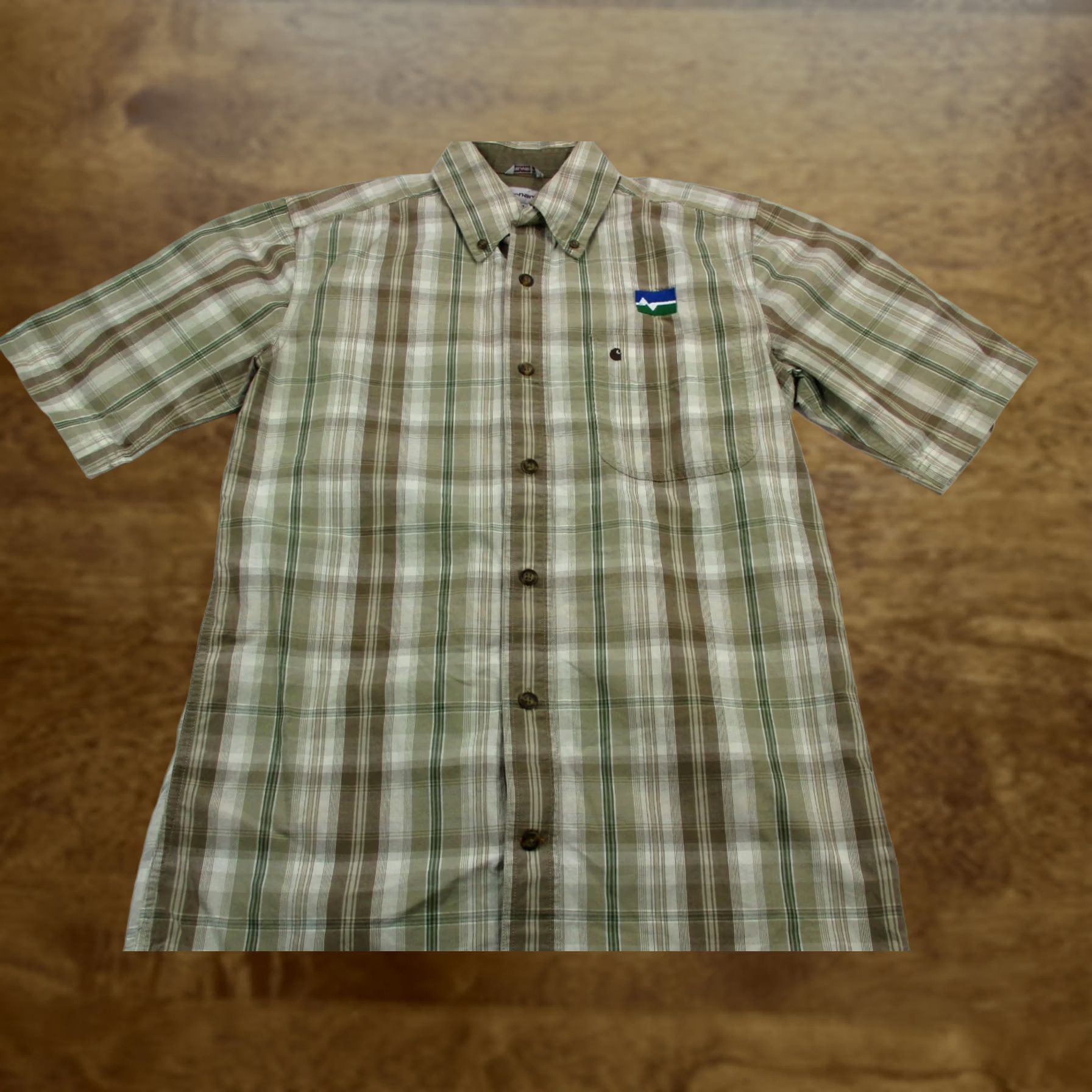 Carhartt Carhartt Shirt Mens Small Short Sleeve Button Up Work Relaxed Fit Plaid Shirt Size US S / EU 44-46 / 1 - 1 Thumbnail