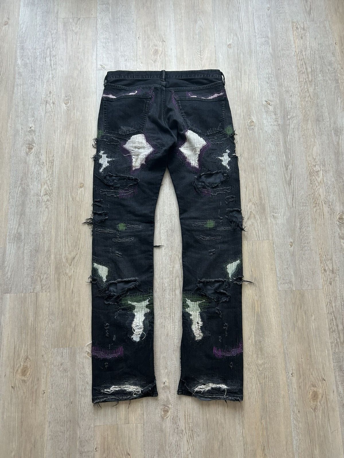 Vlone Vlone Black Scab Denim Size US 32 / EU 48 - 4 Thumbnail