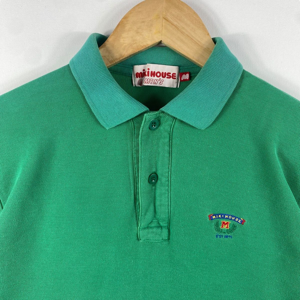 Japanese Brand × Vintage Vintage 90's MIKI HOUSE Men's Embroidery Logo Polo Shirt Size US M / EU 48-50 / 2 - 2 Thumbnail