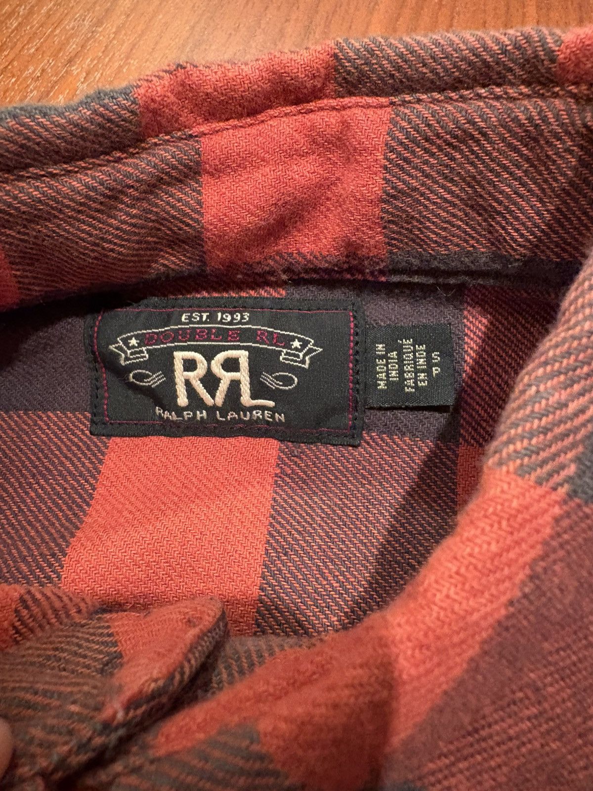 RRL Ralph Lauren RRL DOUBLE RL RALPH LAUREN BUFFALO PLAID SHIRT SMALL Size US S / EU 44-46 / 1 - 5 Thumbnail