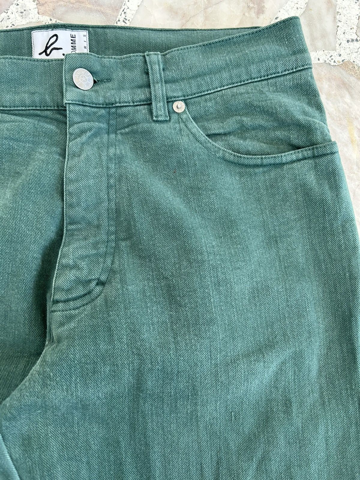 agnes b. Agnes B Homme Vintage Green Trousers Size US 30 / EU 46 - 5 Thumbnail