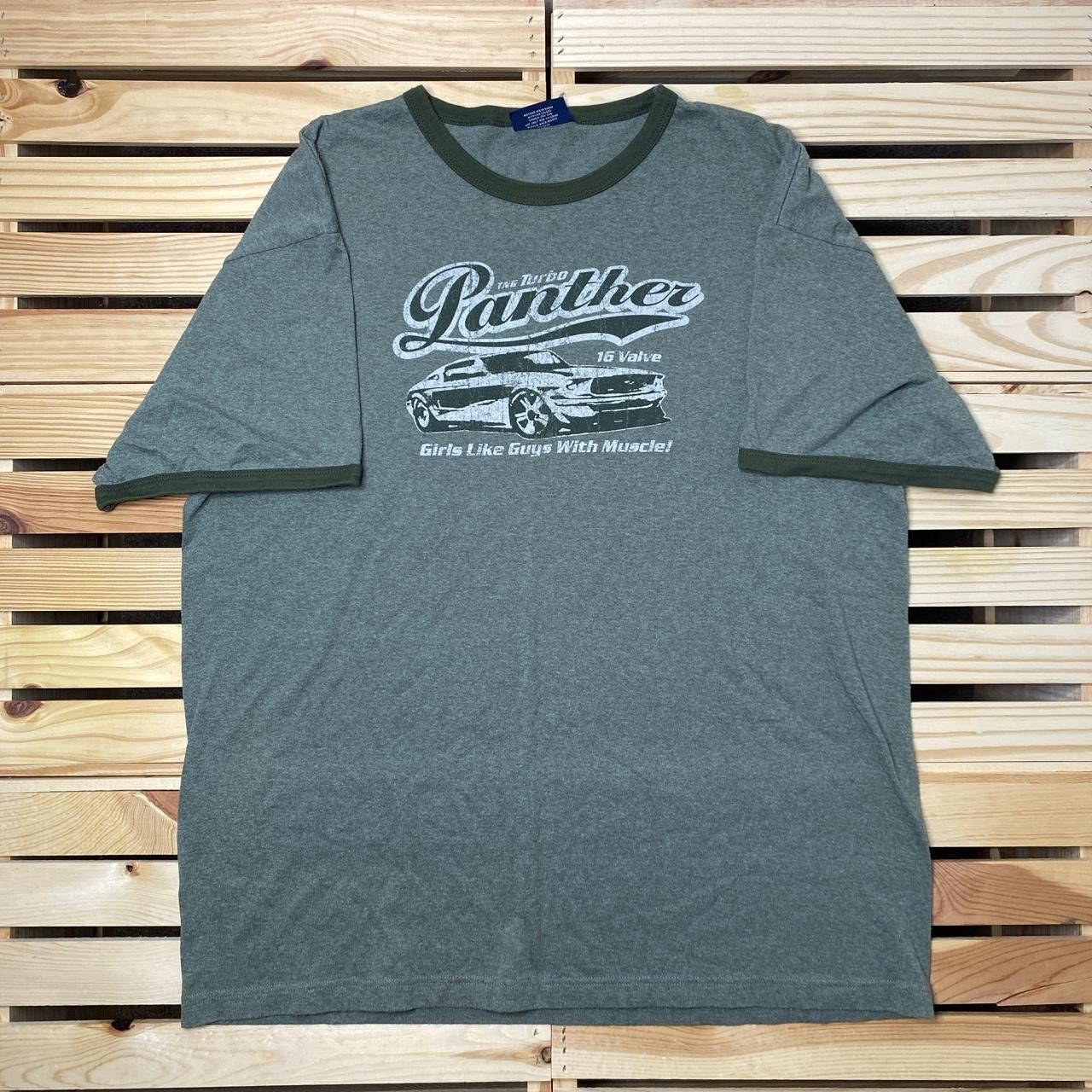 Aeropostale Vintage Aeropostale Green Muscle Car Ringer Tee Size XL Size US XL / EU 56 / 4 - 1 Thumbnail
