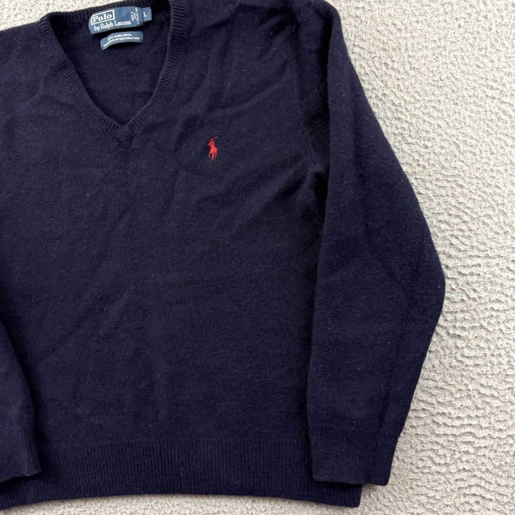 Polo Ralph Lauren Polo Ralph Lauren Sweater Men Medium Navy 100% Lambswool Pony Preppy Jumper Knit Size US M / EU 48-50 / 2 - 5 Thumbnail