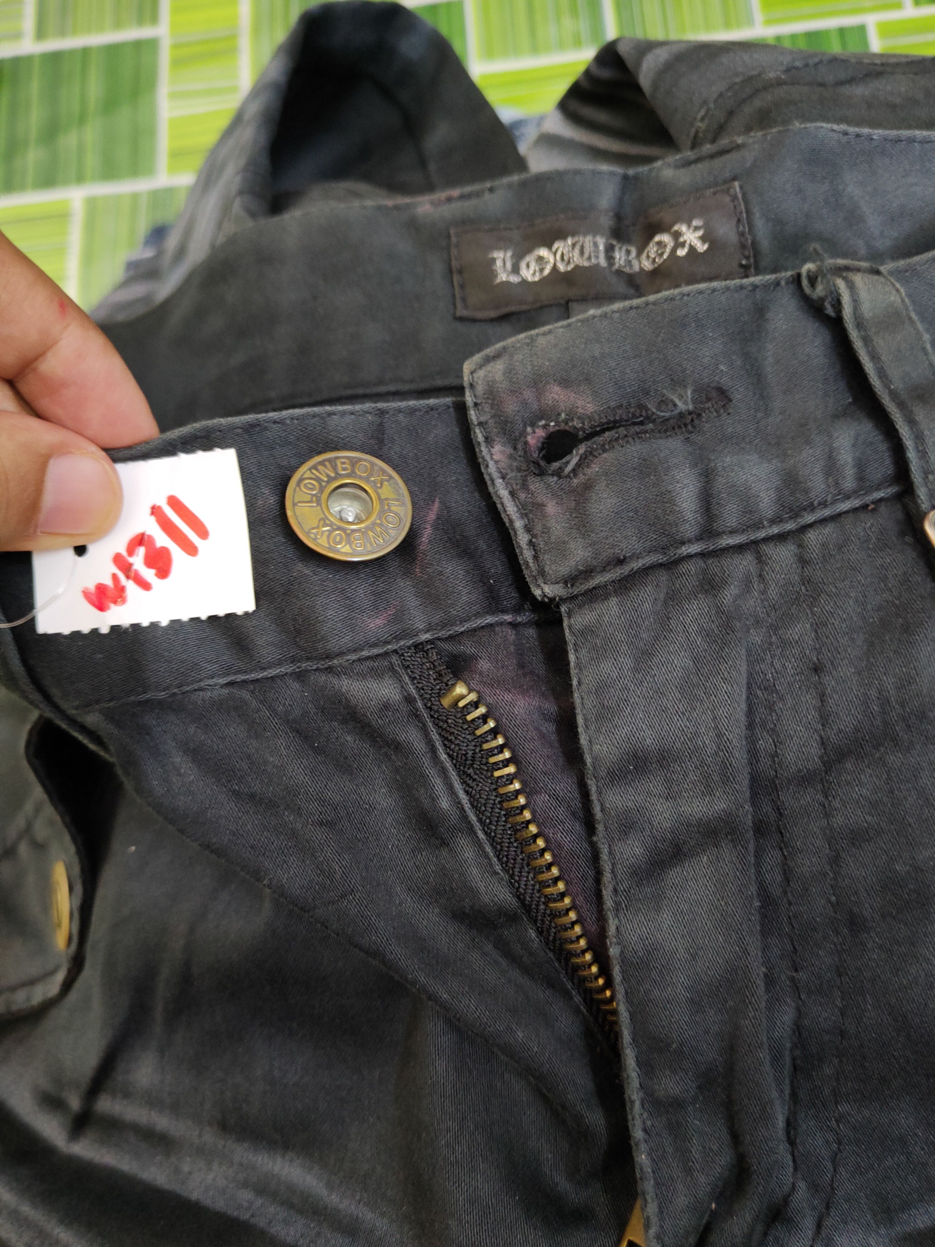 LOWBOX Lowbox Black faded Multipocket Tactical Cargo Pants #W1311 Size US 32 / EU 48 - 15 Thumbnail