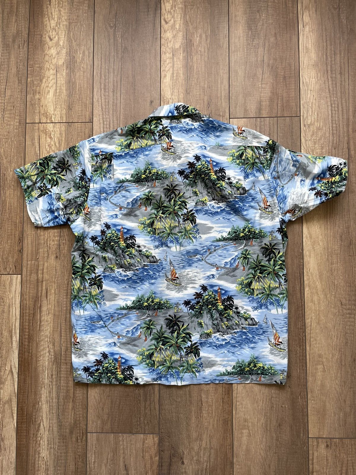 Stussy × Vintage Stussy Hawaiian Regular L Vintage Casual Shirts Size US L / EU 52-54 / 3 - 15 Thumbnail