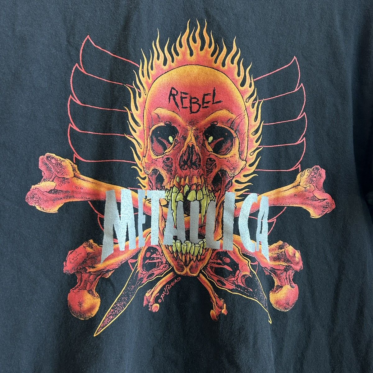 Band Tees RARE Metallica Rebel Pushead 1997 Vintage Tee Size US XL / EU 56 / 4 - 3 Thumbnail