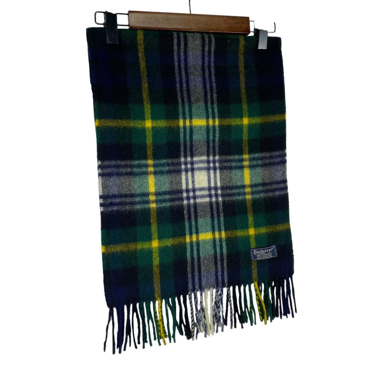 Burberry × Vintage Vintage Burberry Nova Checked Cashmere Scarf Muffler Size ONE SIZE - 7 Thumbnail