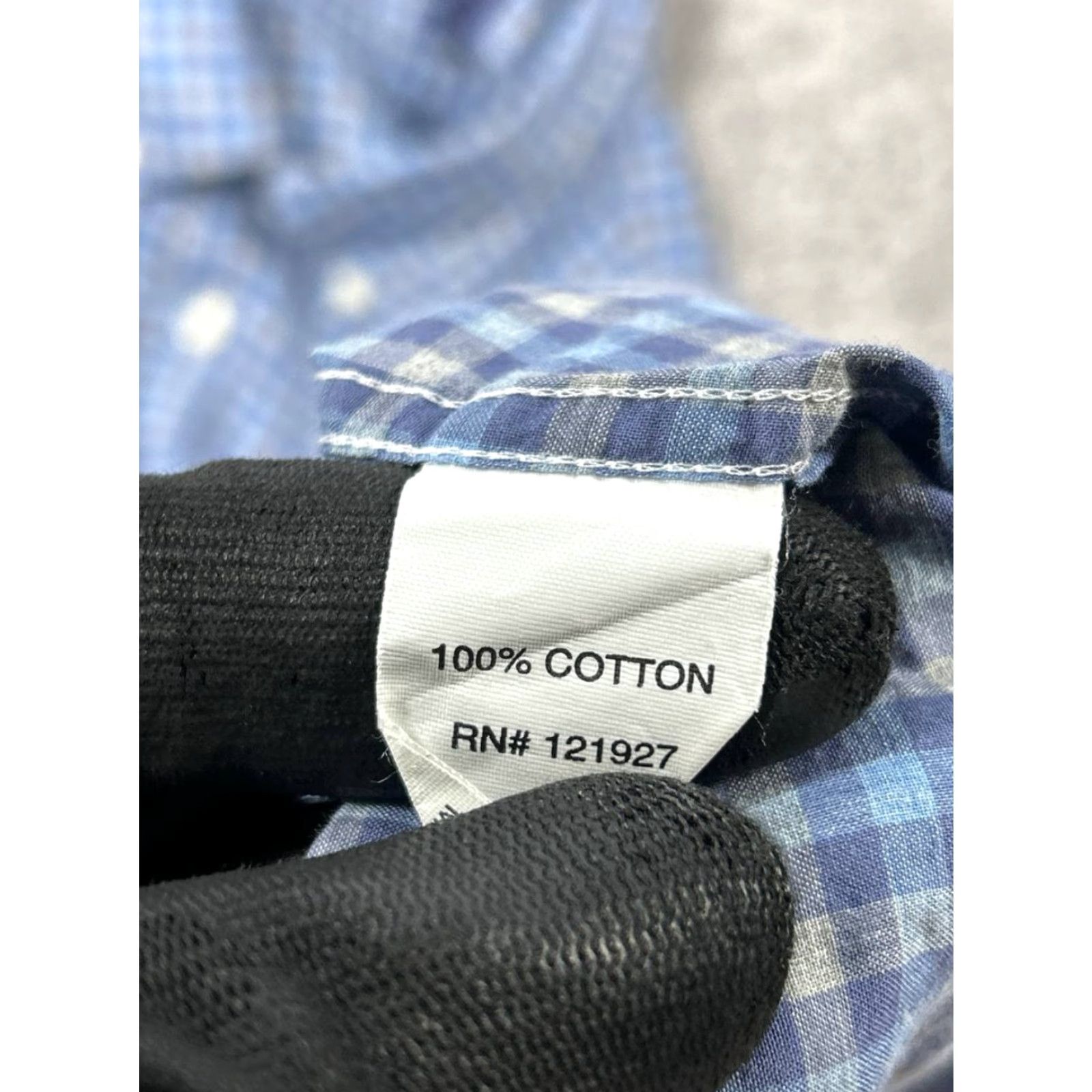 johnnie-O johnnie-O Shirt Mens XL Blue Gray Cotton Button Up Plaid Casual Button-Down Collared Classic Size US XL / EU 56 / 4 - 4 Thumbnail