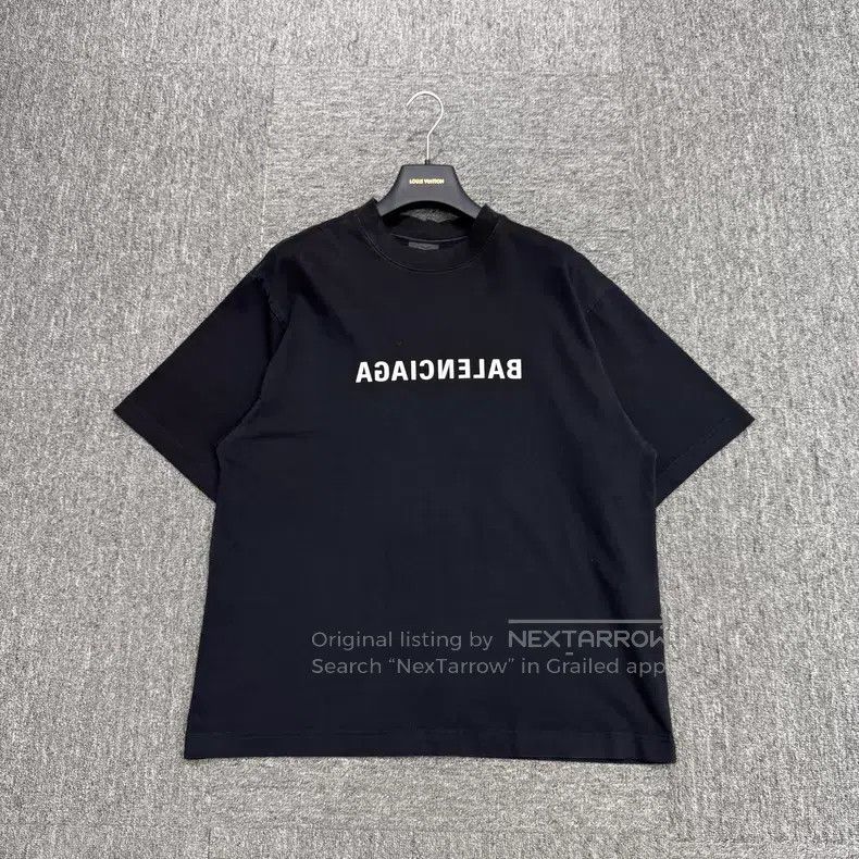 Balenciaga Balenciaga Reversed Letter Print Short Sleeve Size US XS / EU 42 / 0 - 1 Thumbnail