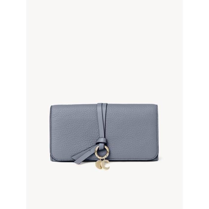 Chloe o1loc1c1024 Size: OS / Alphabet Long Wallet in Storme Blue Size ONE SIZE - 1 Thumbnail