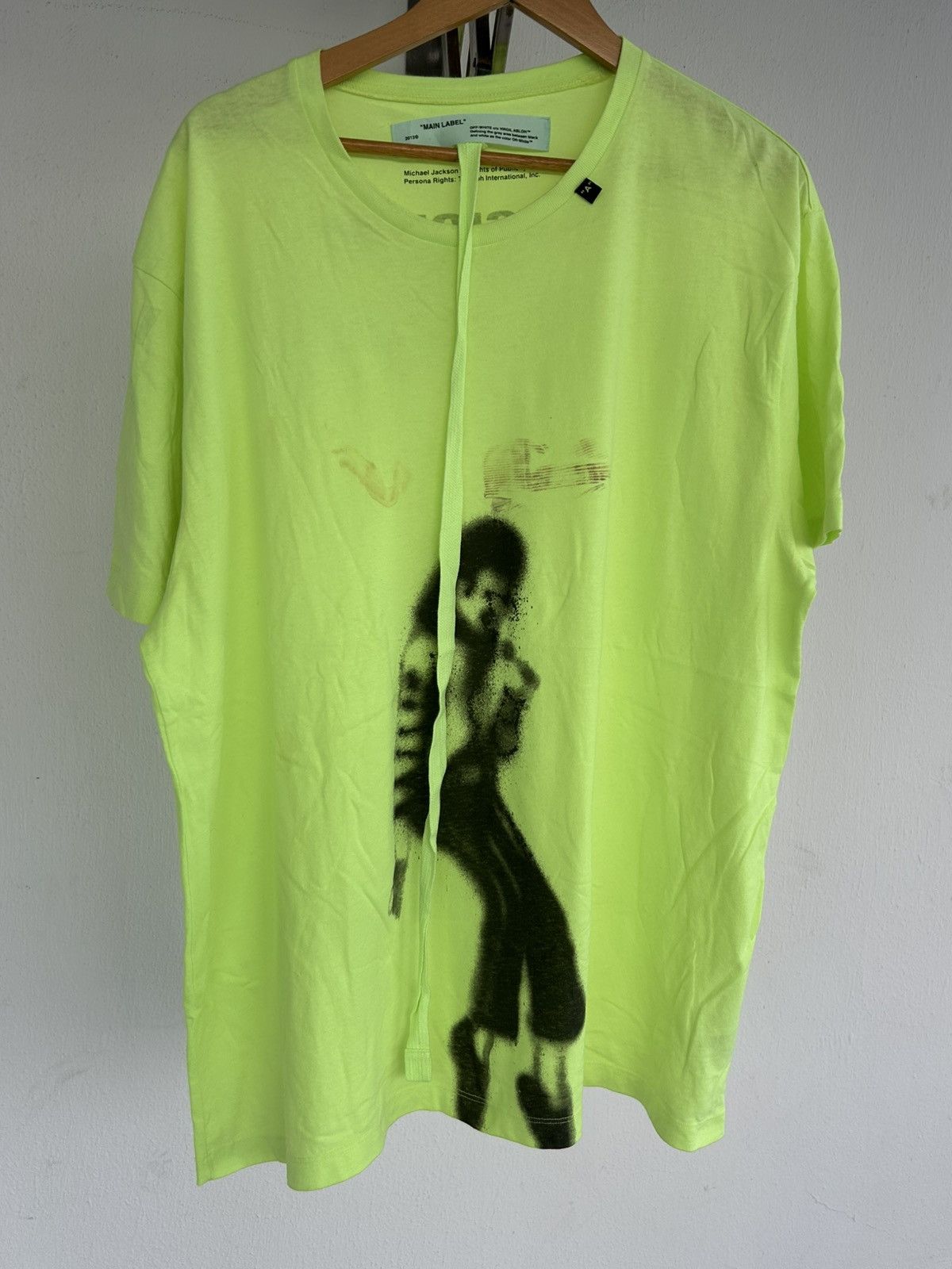 Off-White S/S19 Off-White Virgil Abloh Michael Jackson Oversized Tee Size US L / EU 52-54 / 3 - 2 Thumbnail