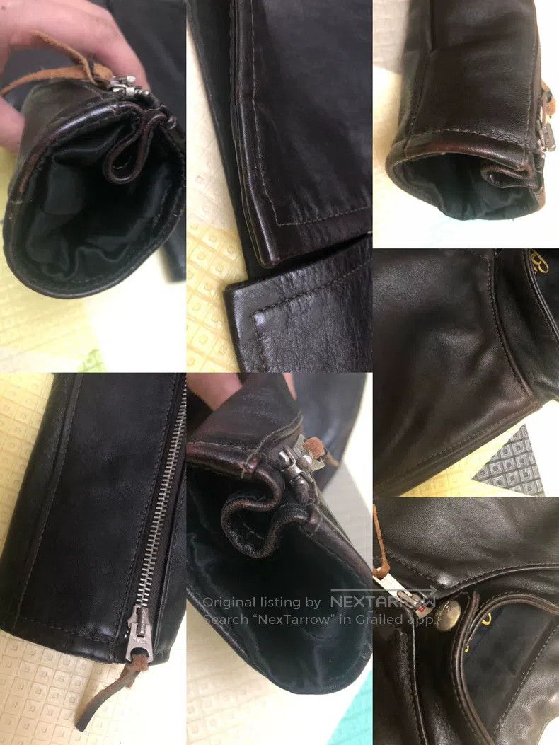 Buco Buco J-100 classic locomotive tea core horseskin leather Size US M / EU 48-50 / 2 - 7 Thumbnail
